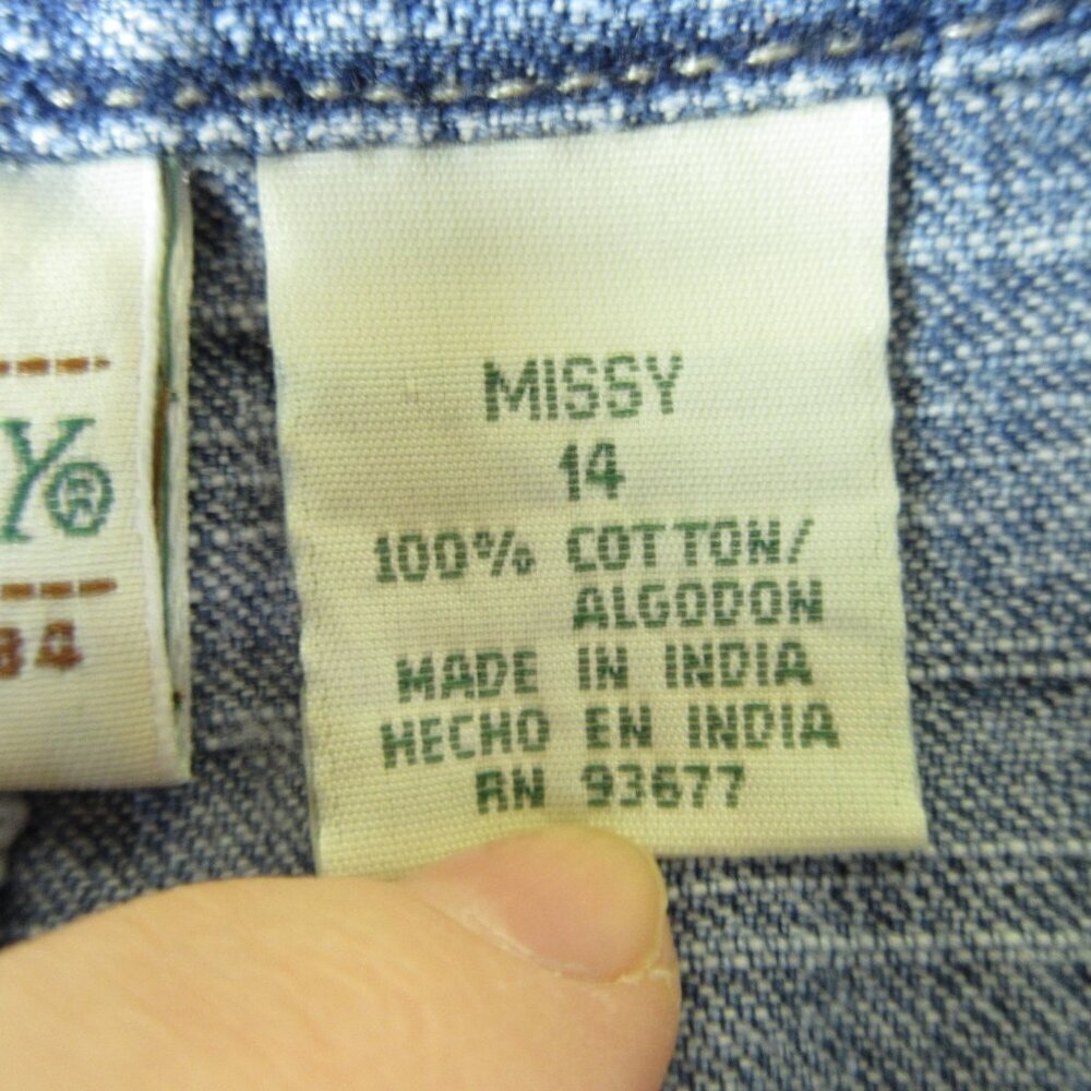 St. John's Bay Long Denim Jean Skirt Size 14 - Picture 5 of 10